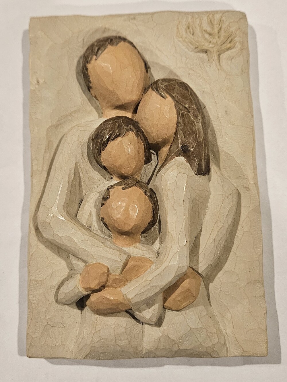 Demdaco Beige and Brown Family Embrace Wall Plaque #26504 "Family"
